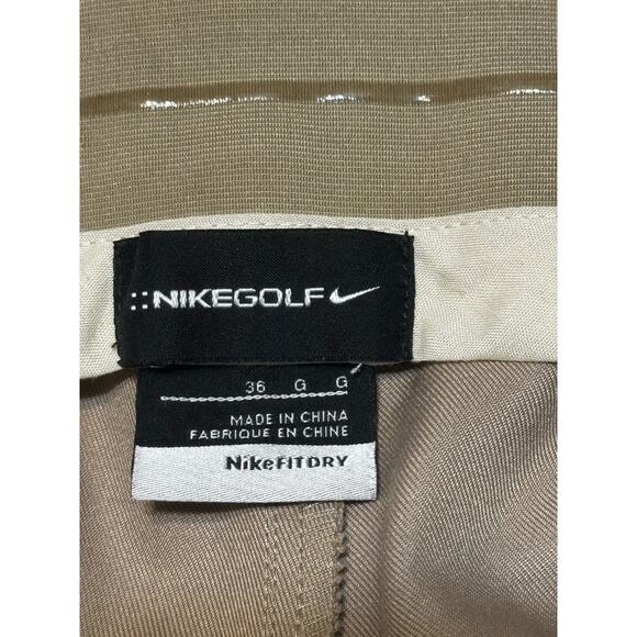 NIKE Golf Men’s Pants Dry Fit Khaki Size 36 Unhemmed - Picture 8 of 8